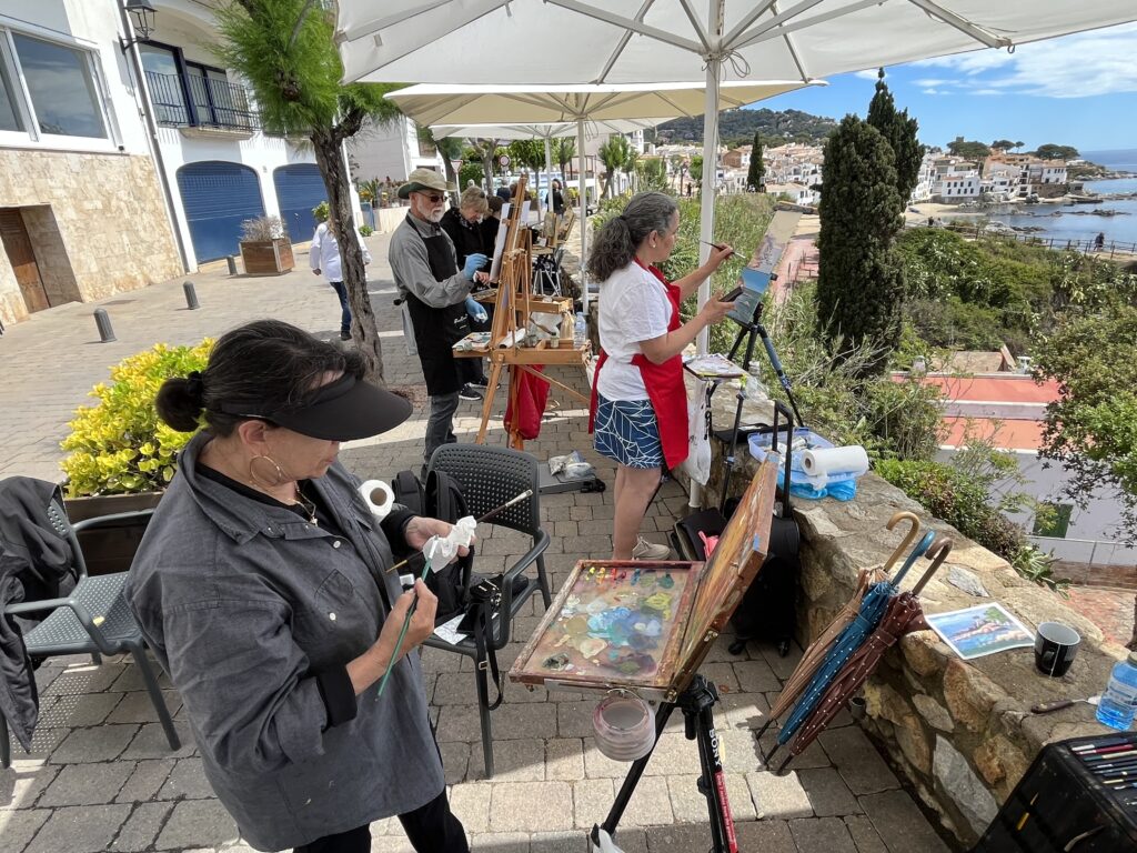 Brian Murphy's painting class in Italy