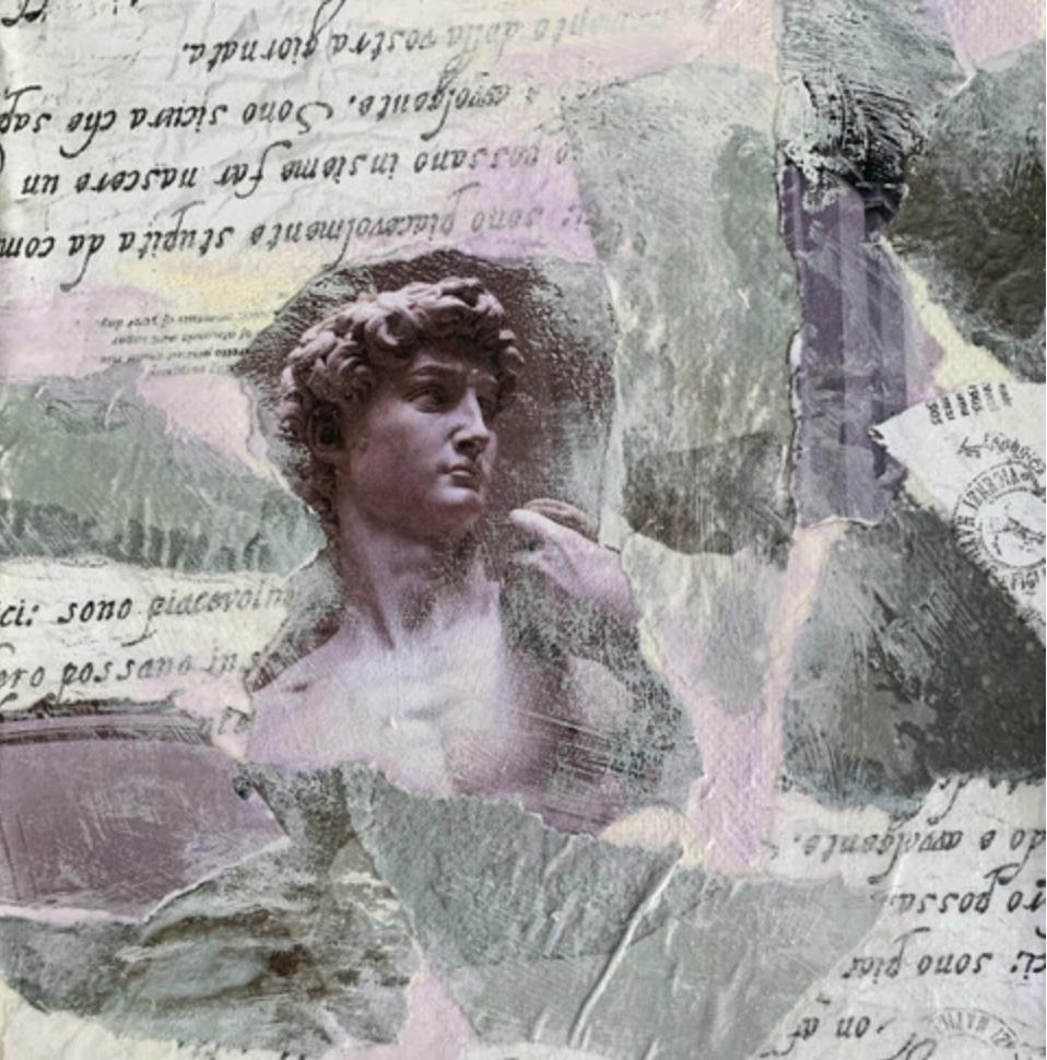 Collage Tuscany by Lynn Travis Stender