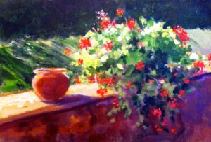 Lynn-Flowers on the wall