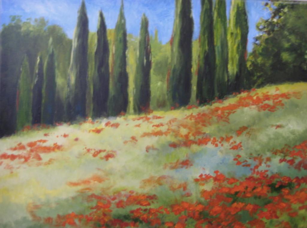 Poppies San Fedele by Lynn Travis Stender